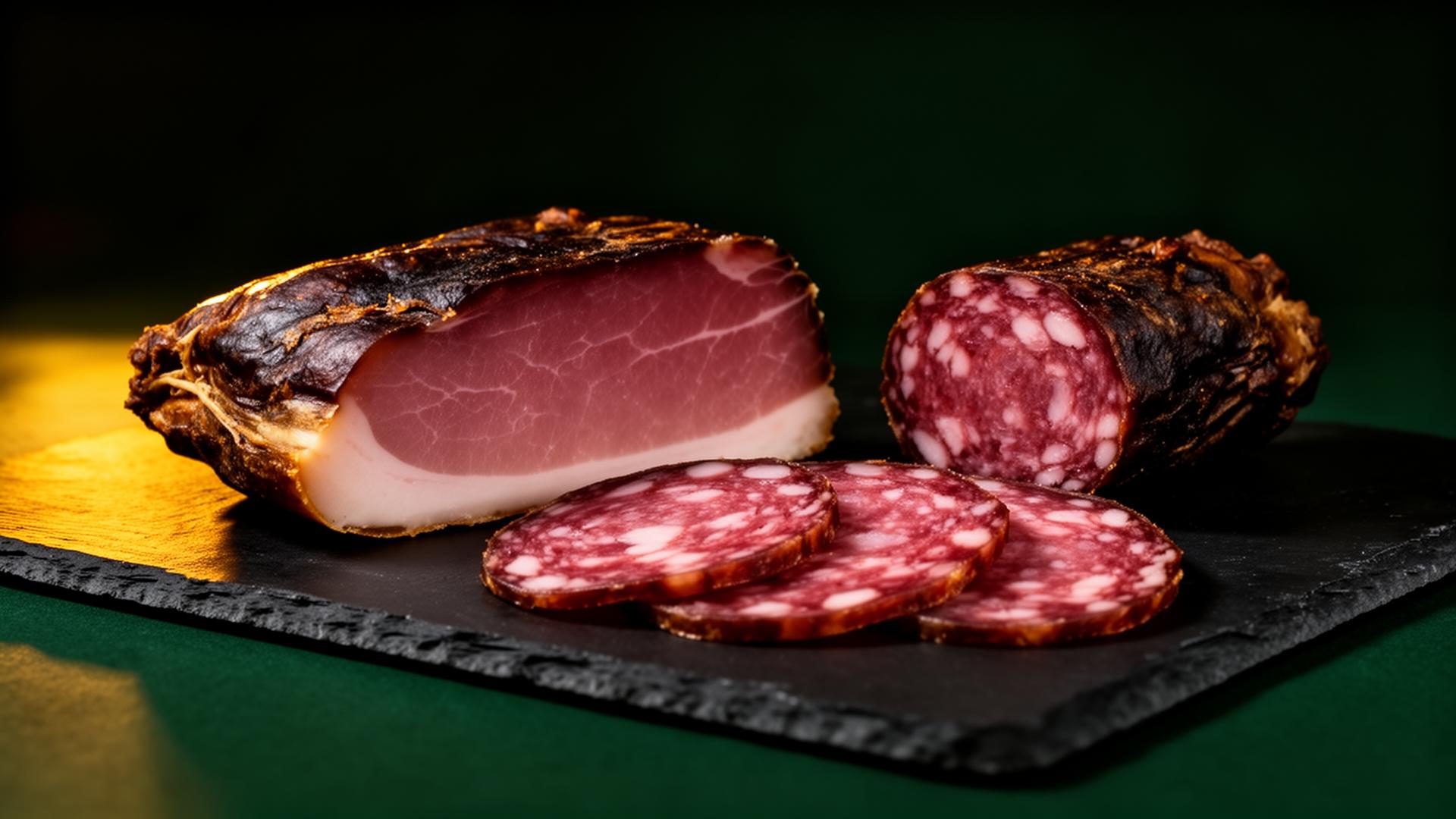 Wildschinken und Salami